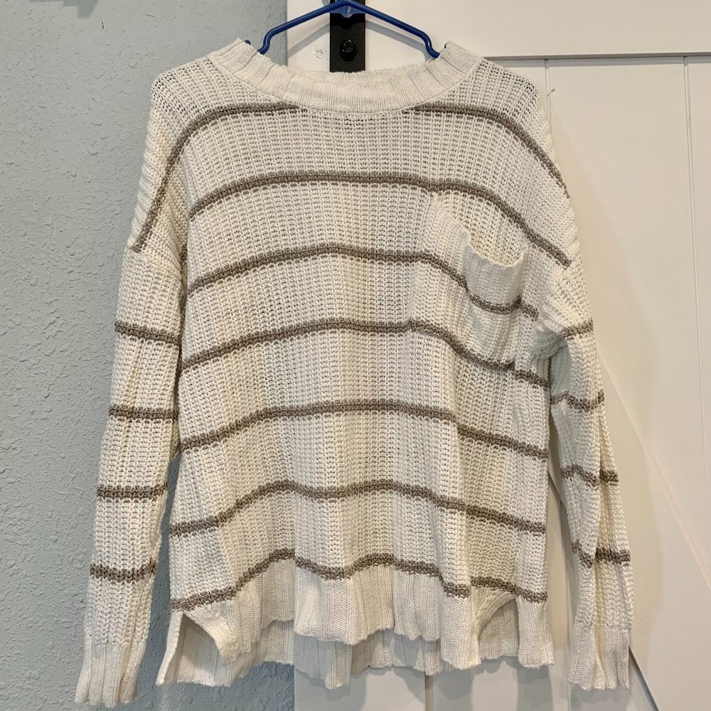 American Eagle Knit Striped Sweater